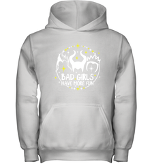 Bad Girls Have More Fun Halloween Maleficent Witch Costume Youth Hoodie - NFLFanGift