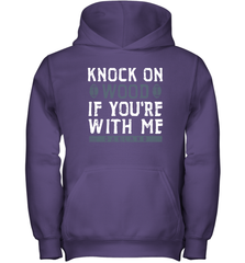 Oakland Football Knock On Wood If you're With Me Youth Hoodie - NFLFanGift