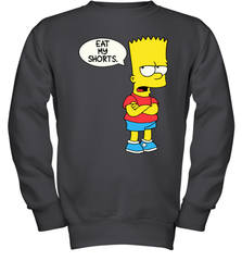 The Bart Simpson School Ban of 1990 Eat My Shorts Youth Sweatshirt - NFLFanGift