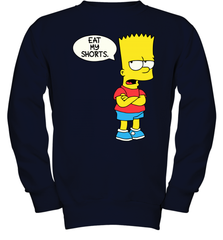 The Bart Simpson School Ban of 1990 Eat My Shorts Youth Sweatshirt - NFLFanGift