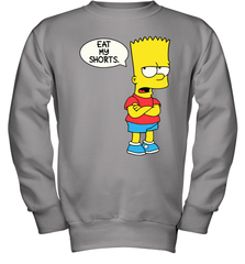 The Bart Simpson School Ban of 1990 Eat My Shorts Youth Sweatshirt - NFLFanGift