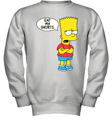 The Bart Simpson School Ban of 1990 Eat My Shorts Youth Sweatshirt - NFLFanGift