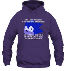 I Have A Brain Parasite That Attracts Me To The Sonic Franchise Hoodie - NFLFanGift