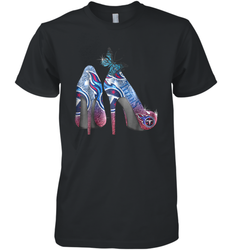 NFL TEnnessee Titans High Heel Butterfly Rhinestone Tide Men's Premium T-Shirt - NFLFanGift