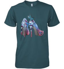 NFL TEnnessee Titans High Heel Butterfly Rhinestone Tide Men's Premium T-Shirt - NFLFanGift