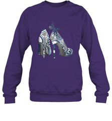 NFL Los Angeles Rams High Heel Butterfly Rhinestone Tide Crewneck Sweatshirt - NFLFanGift