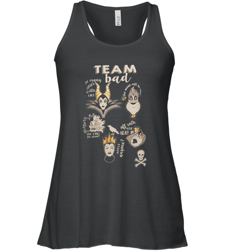 Disney Villains Night Team Bad FUnny Halloween Maleficent Witch Costume Racerback Tank - NFLFanGift