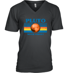 Never Forget Pluto Space Men's Vneck - NFLFanGift