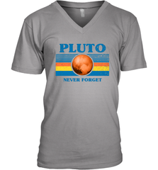 Never Forget Pluto Space Men's Vneck - NFLFanGift