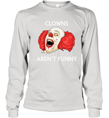 Halloween Clowns Aren't Funny Youth Long Sleeve T-Shirt - NFLFanGift