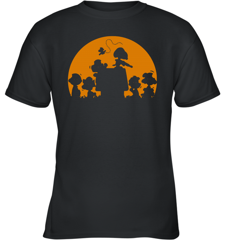 Snoopy Charlie Brown Halloween Costume Youth T-Shirt - NFLFanGift