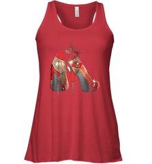 NFLTampa Bay Buccaneers High Heel Butterfly Rhinestone Tide Racerback Tank - NFLFanGift