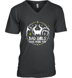 Bad Girls Have More Fun Halloween Maleficent Witch Costume Men's Vneck - NFLFanGift