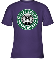 Starbucks Coffee Disney Villains Cruella de Vil Maleficents Dark Roast Youth T-Shirt - NFLFanGift