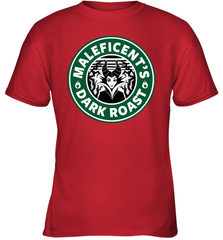 Starbucks Coffee Disney Villains Cruella de Vil Maleficents Dark Roast Youth T-Shirt - NFLFanGift
