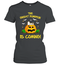 The Great Pumpkin Is Coming Snoopy Halloween Women's T-Shirt - NFLFanGift