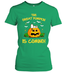 The Great Pumpkin Is Coming Snoopy Halloween Women's T-Shirt - NFLFanGift