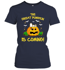 The Great Pumpkin Is Coming Snoopy Halloween Women's T-Shirt - NFLFanGift