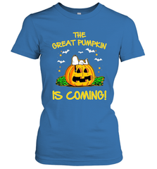 The Great Pumpkin Is Coming Snoopy Halloween Women's T-Shirt - NFLFanGift