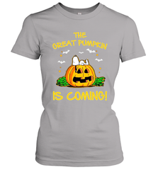 The Great Pumpkin Is Coming Snoopy Halloween Women's T-Shirt - NFLFanGift