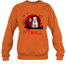 Halloween Stephen king IT Pitbull Moon Shadow shirt Crewneck Sweatshirt - NFLFanGift