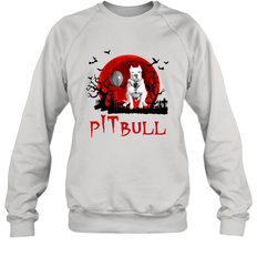 Halloween Stephen king IT Pitbull Moon Shadow shirt Crewneck Sweatshirt - NFLFanGift