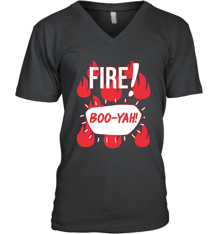 FIRE TACO SAUCE Boo Yah Halloween Costumes Men's Vneck - NFLFanGift