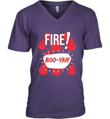 FIRE TACO SAUCE Boo Yah Halloween Costumes Men's Vneck - NFLFanGift