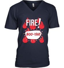 FIRE TACO SAUCE Boo Yah Halloween Costumes Men's Vneck - NFLFanGift