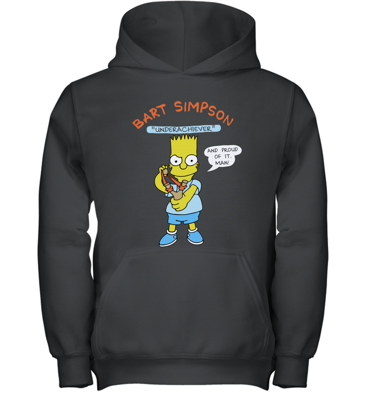 The Bart Simpson School Ban of 1990 Underarchiever Youth Hoodie - NFLFanGift