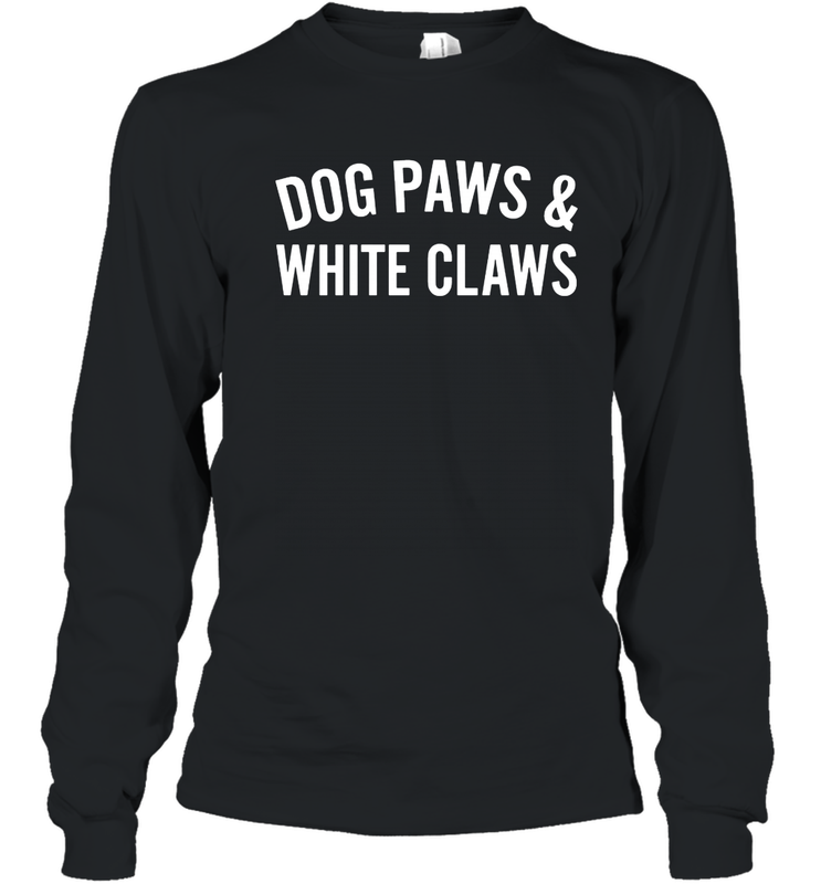 Dog Paws And White Claws 1 Youth Long Sleeve T-Shirt - NFLFanGift