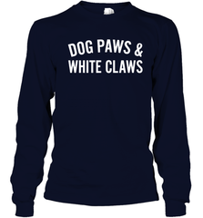 Dog Paws And White Claws 1 Youth Long Sleeve T-Shirt - NFLFanGift
