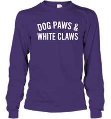 Dog Paws And White Claws 1 Youth Long Sleeve T-Shirt - NFLFanGift