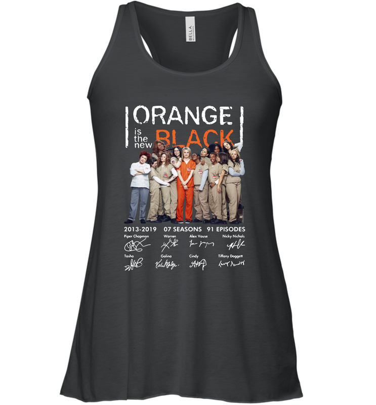Orange is the new black signature Racerback Tank - NFLFanGift
