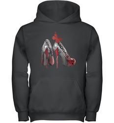 Arizona Cardinals High Heel Butterfly Rhinestone Tide NFL Youth Hoodie - NFLFanGift