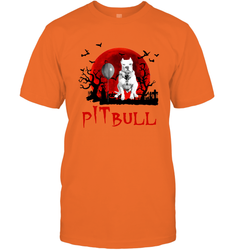 Halloween Stephen king IT Pitbull Moon Shadow shirt Men's T-Shirt - NFLFanGift