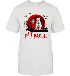 Halloween Stephen king IT Pitbull Moon Shadow shirt Men's T-Shirt - NFLFanGift