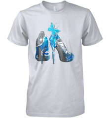 NFL Detroit Lions High Heel Butterfly Rhinestone Tide Men's Premium T-Shirt - NFLFanGift