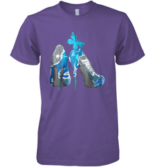 NFL Detroit Lions High Heel Butterfly Rhinestone Tide Men's Premium T-Shirt - NFLFanGift