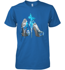NFL Detroit Lions High Heel Butterfly Rhinestone Tide Men's Premium T-Shirt - NFLFanGift