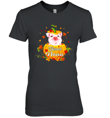 Blessing Nana Pig Pumpkin Halloween Women's The Boyfriend Tee - NFLFanGift