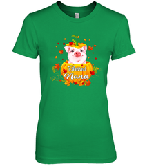 Blessing Nana Pig Pumpkin Halloween Women's The Boyfriend Tee - NFLFanGift