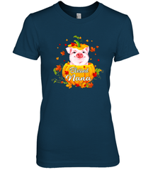 Blessing Nana Pig Pumpkin Halloween Women's The Boyfriend Tee - NFLFanGift