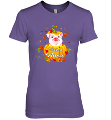 Blessing Nana Pig Pumpkin Halloween Women's The Boyfriend Tee - NFLFanGift
