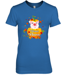 Blessing Nana Pig Pumpkin Halloween Women's The Boyfriend Tee - NFLFanGift