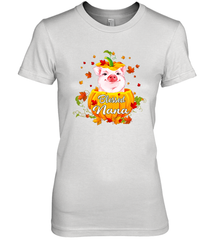 Blessing Nana Pig Pumpkin Halloween Women's The Boyfriend Tee - NFLFanGift
