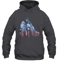NFL TEnnessee Titans High Heel Butterfly Rhinestone Tide Hoodie - NFLFanGift