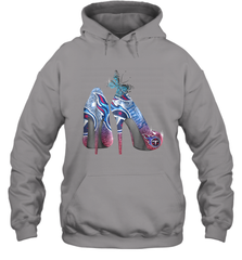NFL TEnnessee Titans High Heel Butterfly Rhinestone Tide Hoodie - NFLFanGift