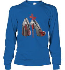 Arizona Cardinals High Heel Butterfly Rhinestone Tide NFL Youth Long Sleeve T-Shirt - NFLFanGift