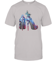 NFL TEnnessee Titans High Heel Butterfly Rhinestone Tide Men's T-Shirt - NFLFanGift